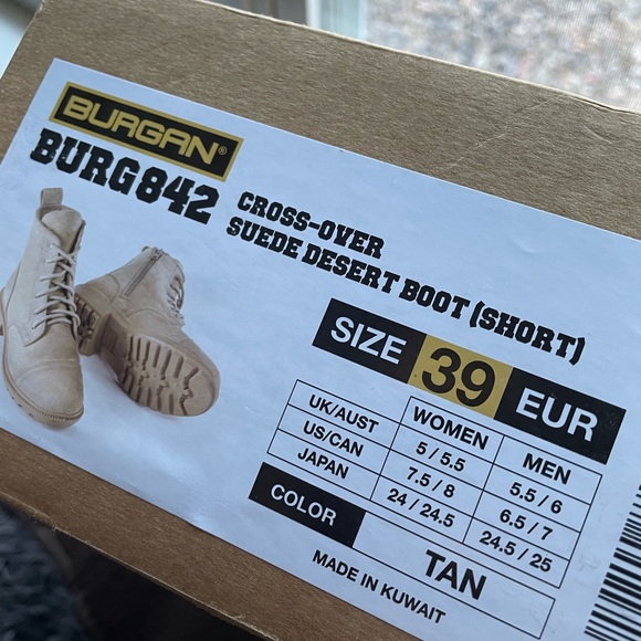 Burgan custom henna one-of-a-kind suede leather Desert Work Boots size 39/8.5 - Picture 13 of 13